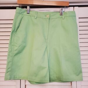 Lauren Ralph Lauren Lime Green Chino shorts Y2K, Size 10
